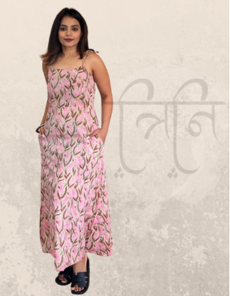  Noodle Strap Maxi Dress