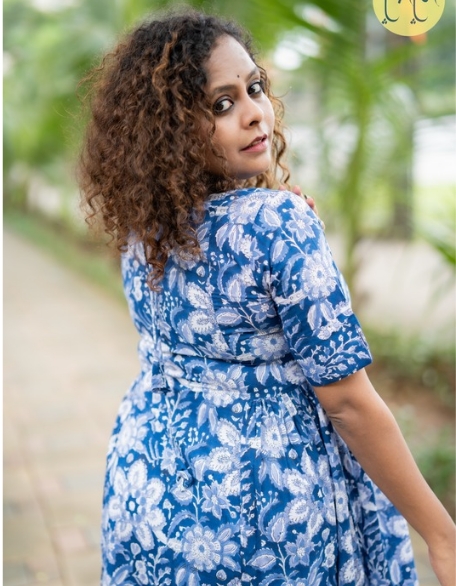 Side Gather Long Dress 