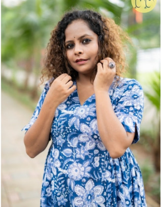 Side Gather Long Dress 